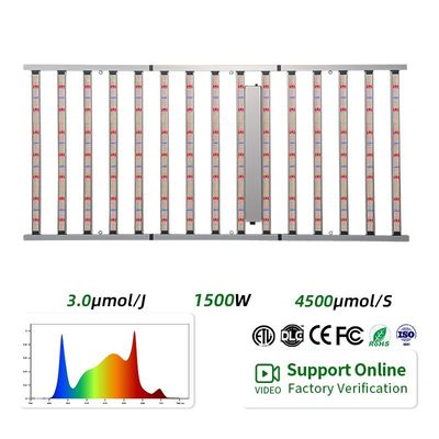 1500W LED Hydroponics Grow Lights  , Medical Tomato LED Grow Lights For Vegetables