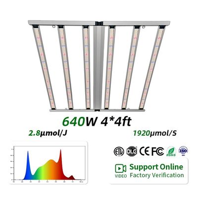 Commercial 640W Grow Lights Plant Cultivation Lighting SAMSUNG LM281B LED Full Spectrum 2.8umol/J for Indoor Hydroponic Plants