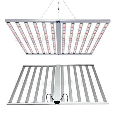 12 Bar 4x6FT Foldable LED Grow Light 1200W Hydroponic LED Grow Lights Full Spectrum