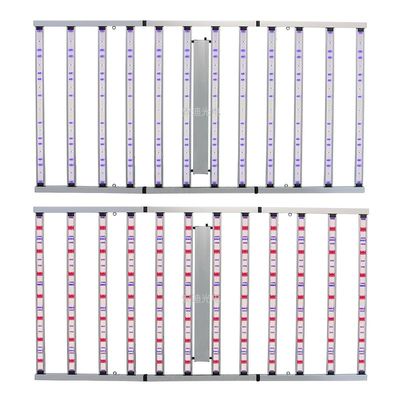 ANDY Two Channels 1300W Full Spectrum UV 12 Bar LED Grow Light for Commercial Hydroponics Plants CE RoHS FCC ETL DLC