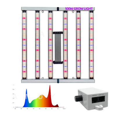 Indoor 4x4 ft Coverage Dimmable Full Spectrum 500W Led Growing Light Bar for Veg Medical Plant