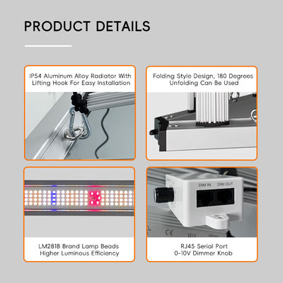 High Yield Samsung LM301H EVO LM281B Diodes Full Spectrum Dimmable 500W LED Grow Light for Indoor Seeding Veg Bloom