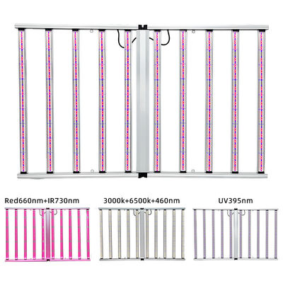 Commercial UV IR Grow Light Bar 10 Bar 1100W Full Spectrum For Microgreen Strawberry