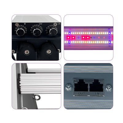 Commercial UV IR Grow Light Bar 10 Bar 1100W Full Spectrum For Microgreen Strawberry