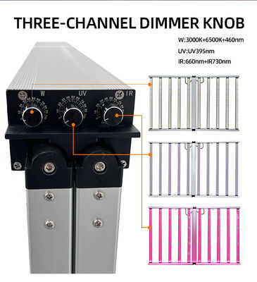 Dimmable UV Grow Lamp 10 Bar 1100W Full Spectrum LED Grow Lights For Seed Starting Indoors