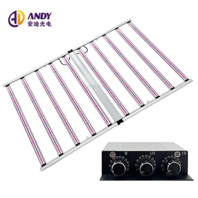 Customized Samsung LM301h Evo Chips Three Channels Dimmable 10 Bar 1100W Led Grow Light Full Spectrum with UV IR