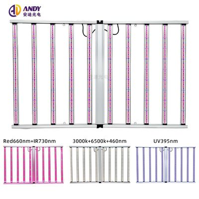 Customized Samsung LM301h Evo Chips Three Channels Dimmable 10 Bar 1100W Led Grow Light Full Spectrum with UV IR