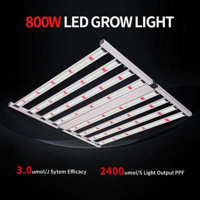 ANDY Full Spectrum 4×4ft 8 Bar 800W LED Grow Lights Samsung LM301H Chips Plant Lighting for Indoor