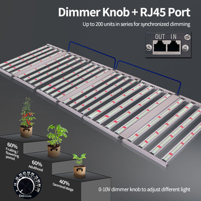 ANDY Full Spectrum 3.0μmol 4×4ft 8 Bar 800W LED Grow Lights Samsung LM301H Chips for Vegetable Flowers