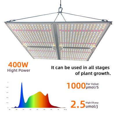 LED Grow Light 4X4 4X6FT Coverage 400W Full Spectrum LED Grow Light Panel For Hydroponic