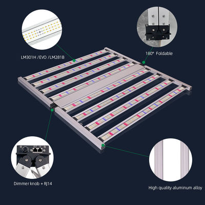 ANDY 4x4ft 800W Full Spectrum LED Grow Light Hydroponic Veg Flower Stages Plant Lighting Strip with SAMSUNG LM301H EVO LM281B