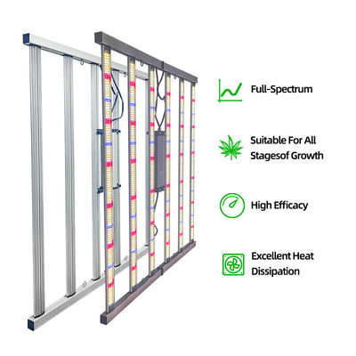 4x4ft 6 Bar 720W Full Spectrum LED Grow Lights Commercial Cultivation SAMSUNG Chips for Indoor Plants