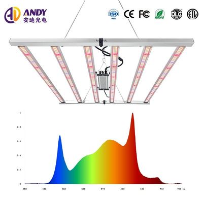 720W LED Plant Grow Lights Full Spectrum Commercial Indoor Cultivation 6 Bar Samsung Lm281B
