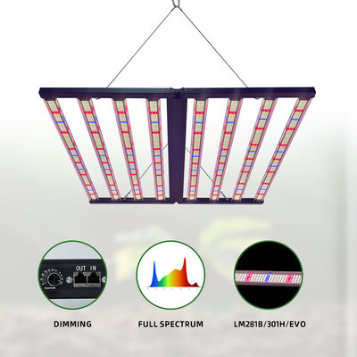 8bar 800W Led Grow Light Full Spectrum Customized Vertical Farm Commercial 110V 220V Dimmable Plant Growth Lamp