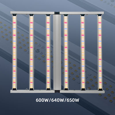 Full Spectrum Led Plant Grow Light 640W Commercial Hydroponics Dimmable LM281B 6 Bar for Indoor Growing