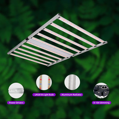 4×6ft 1000W 10 Bar Style LED Grow Lights Full Spectrum With Samsung LM301H EVO LM281B