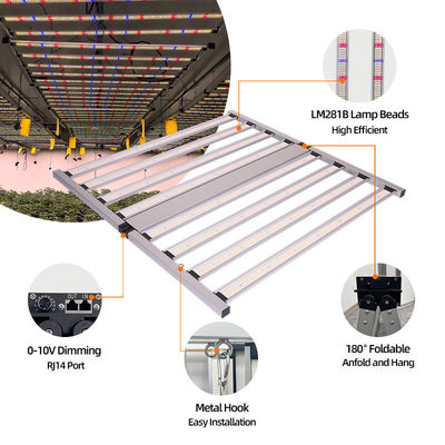 ANDY 800W Bar Style Led Grow Light Full Spectrum Best Foldable Customized Ip66 4X4FT Samsung Chip LM301H EVO LM281B