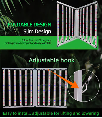 Full Spectrum Horticultural Light 12 Bar Greenhouse LED Grow Lights 1200W