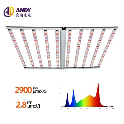 UV IR 10 Bar 4*6ft 4x4 LED Full Spectrum Grow Light 1100W For Hydroponic Greenhouse