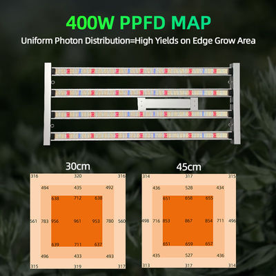 Dimmable Full Spectrum LED Plant Grow Light 400W Popular Horticulture Hydroponics Veg Bloom UV IR Bar for Indoor