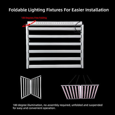 Commercial Full Spectrum Two Way Dimmable UV IR 4x6ft 12 Bar 1300 Watt Led Grow Plant Light for Greenhouse Indoor Farming