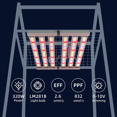 Wholesale Foldable Samsong LM301H EVO LM281B Light Bar Full Spectrum Led Grow Lights 320W for Indoor Grow Tent