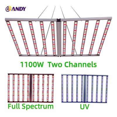 1100W UV LED Grow Light  LM281B 10 Bars Grow LED Lights For Indoor Plants