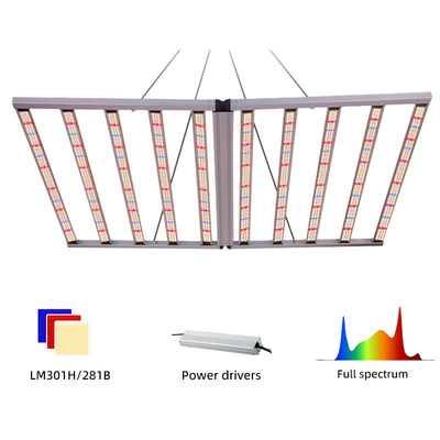 Dimmable Foldable LED Grow Light Full Spectrum 1000w 10 Bar LED Grow Light