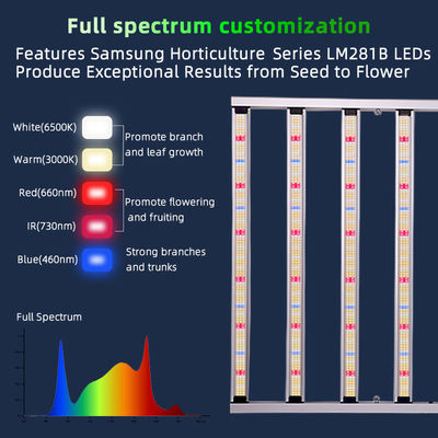 Dimmable Foldable LED Grow Light Full Spectrum 1000w 10 Bar LED Grow Light