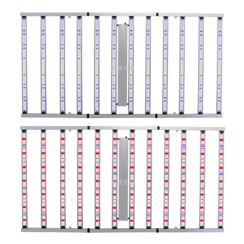 ANDY Two Channels 1300W Full Spectrum UV 12 Bar LED Grow Light for Commercial Hydroponics Plants CE RoHS FCC ETL DLC