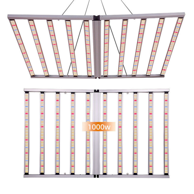 Full Spectrum 4x6ft 10 Bar 1000W Grow Light Samsung LM301h Evo LM281B Dimmable Plant Light for Seedling Veg Bloom