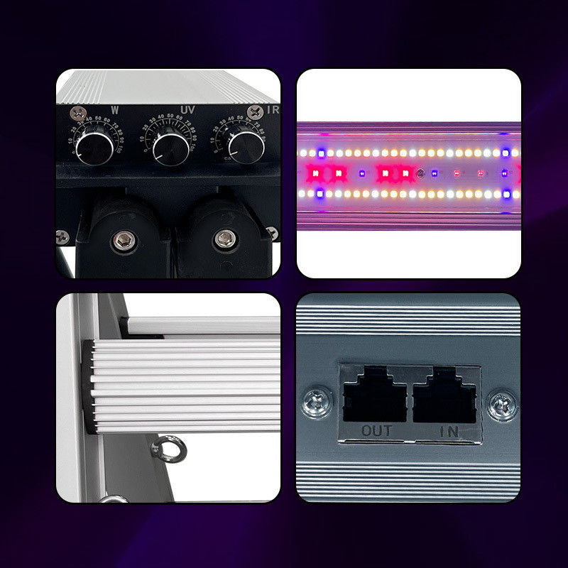 Customized Samsung LM301h Evo Chips Three Channels Dimmable 10 Bar 1100W Led Grow Light Full Spectrum with UV IR
