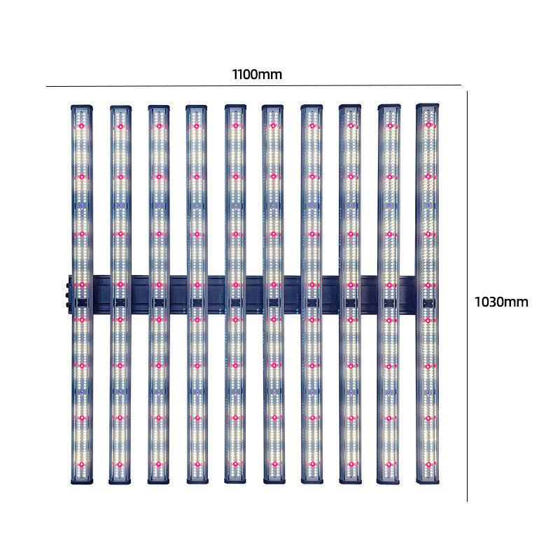 Detachable UV IR LED Grow Light 1000W 10 Bar Full Spectrum Dimmable Three Channels Daisy Chain