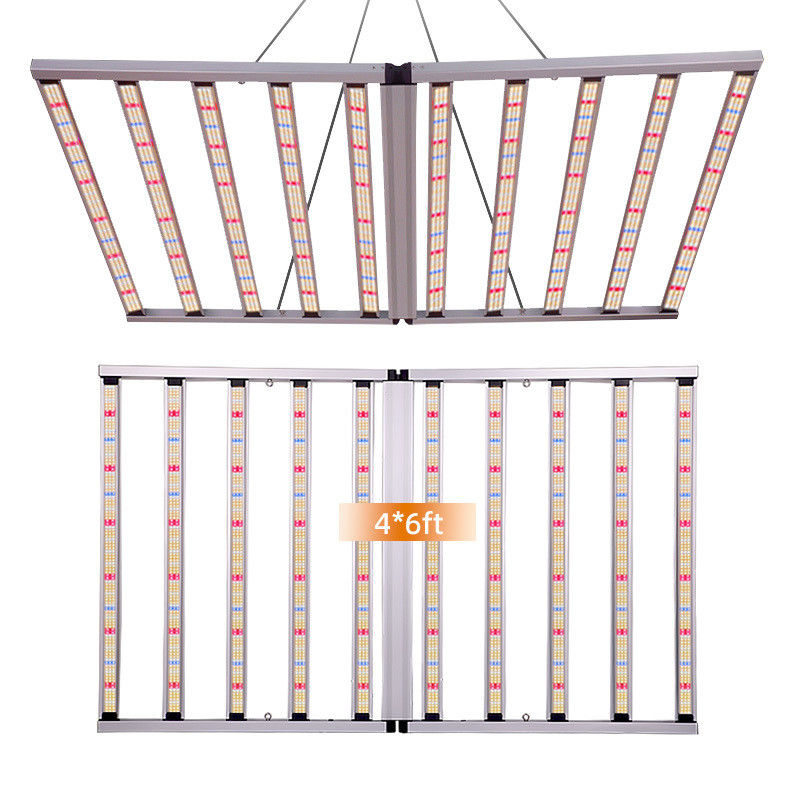 4x6ft Full Spectrum 10 Bar LED Grow Light 1000W Commercial SAMSUNG LM301H LM281B for Veg Fruit Tomato Microgreen