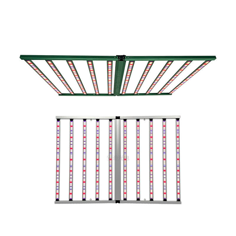 Commercial Hydroponic Full Spectrum 4x6ft 10 Bar Dual-channel UV 1100W LED Grow Lights with SAMSUNG LM301H EVO LM281B Chips