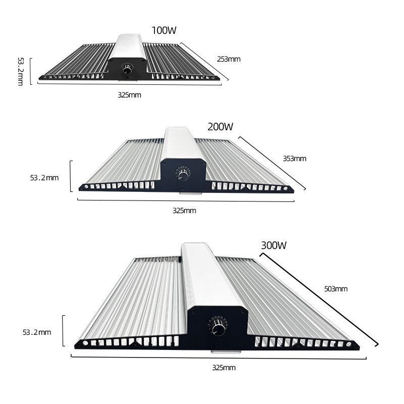 High PPF Grow Light 100W 200W 300W LED Plant Grow Light Panel