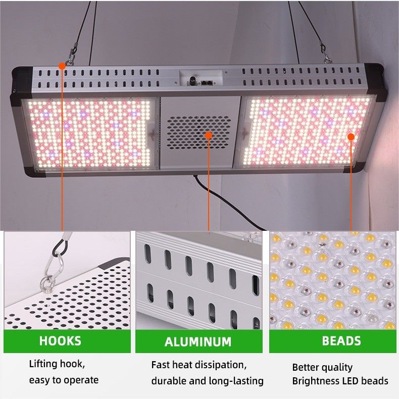 Commercial Greenhouse Grow Lights 800W Red And Blue Spectrum LED Grow Lights Hydroponics