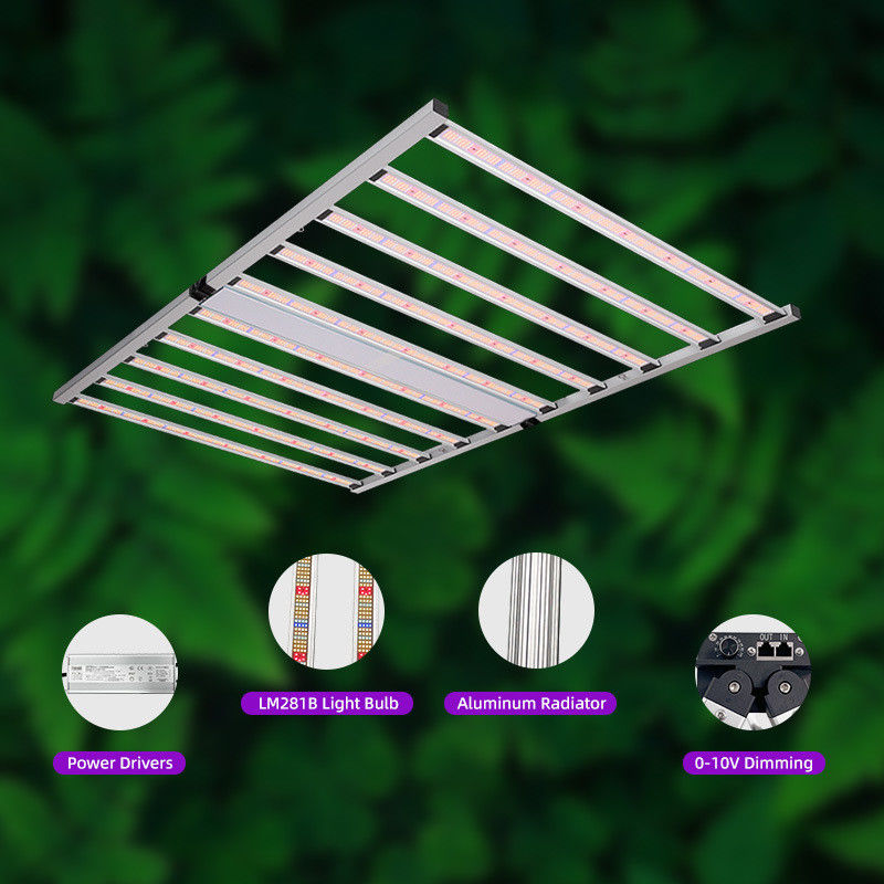 4×6ft 1000W 10 Bar Style LED Grow Lights Full Spectrum With Samsung LM301H EVO LM281B