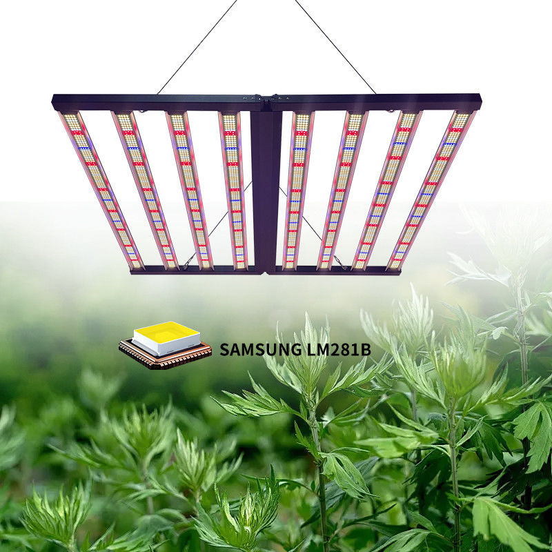 Full Spectrum 4x4ft 8 Bar 800W Led Grow Light Veg Flower Stages Hydroponic With Samsung Lm301b Lm 281b Lm301h