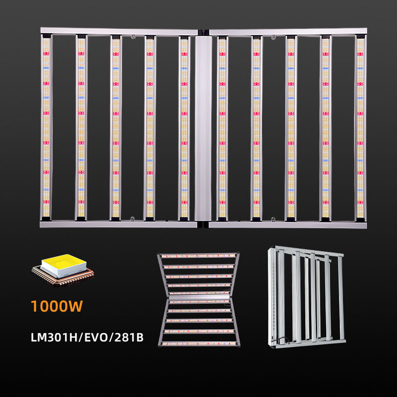 10 Bars Full Spectrum Led Grow Light 1000W Indoor Plant Greenhouse Commercial Grow Tent Kit Samsung