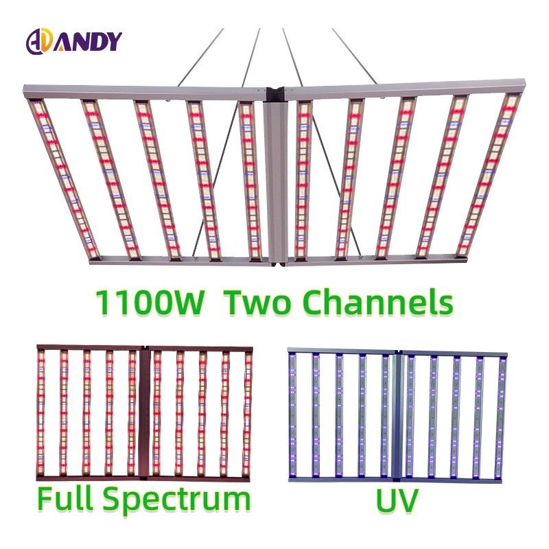 1100W UV LED Grow Light  LM281B 10 Bars Grow LED Lights For Indoor Plants