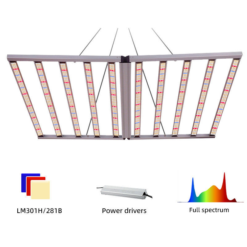 Dimmable Foldable LED Grow Light Full Spectrum 1000w 10 Bar LED Grow Light
