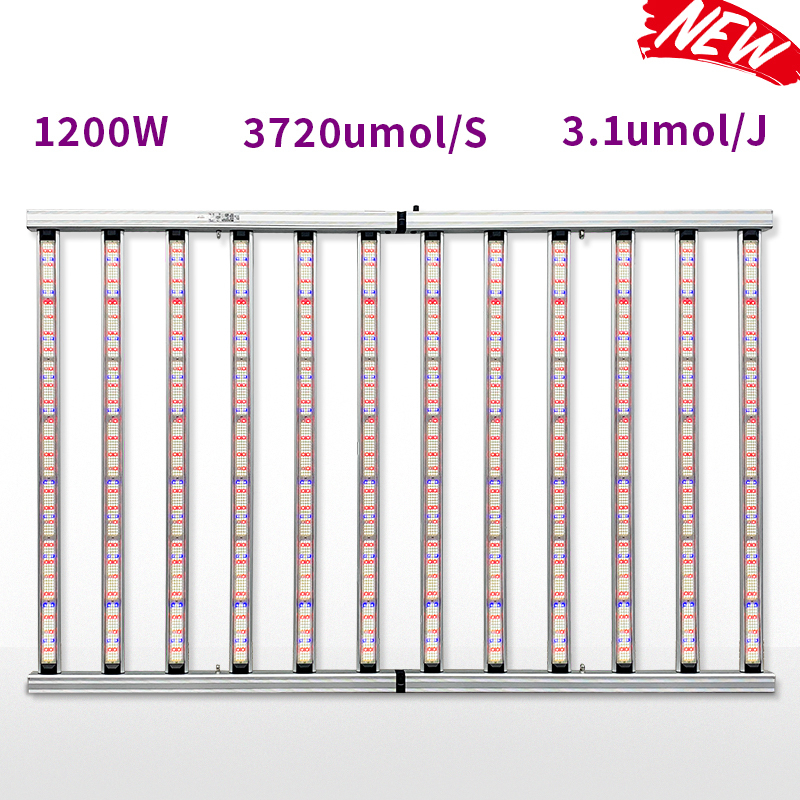 1200W 4x6ft LED Grow Light with Samsung LM301h Chips 3.1μmol/J