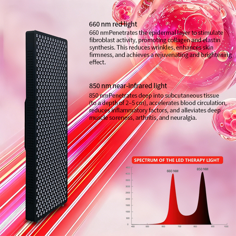 Customized Multi Wavelength Red Infrared Full Body Red Therapy Light Panel
