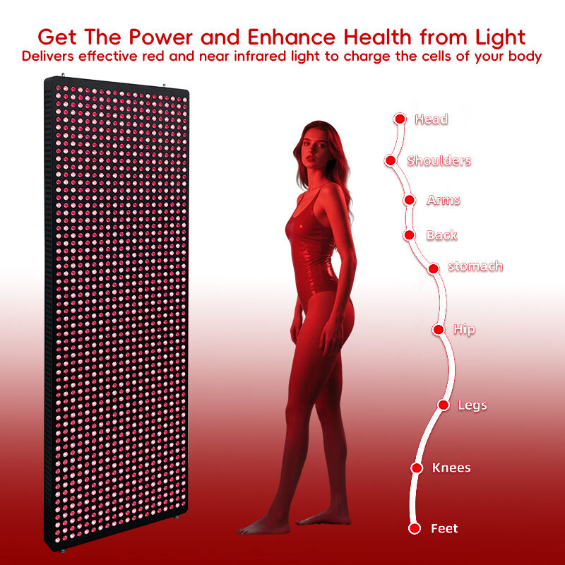 Whole Body Infrared Therapy Panel 1200 LEDs 6000W 1.8m High 