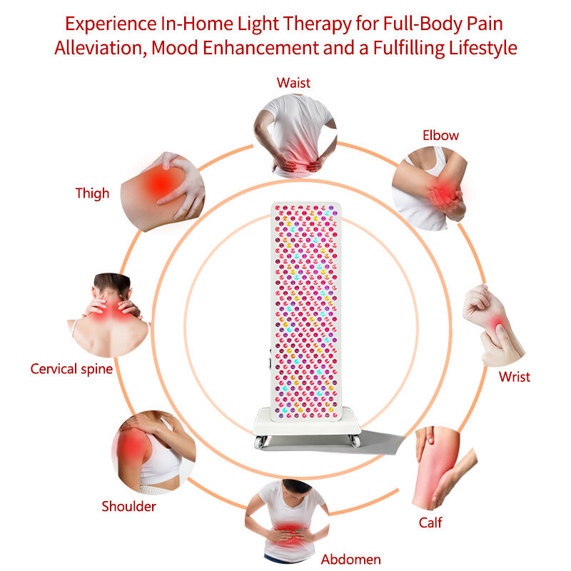 9 Wavelengths High Irradiance Red Light Device Full Body LED Infrared Therapy Panel for Home Beauty Gym