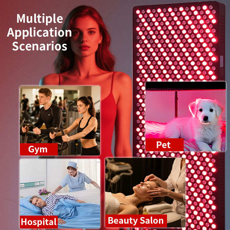 3500W Red Light Therapy Standing PDT Machine 660/850nm Near Infrared LED Panel
