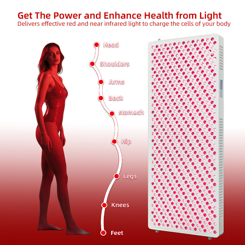 Standing Red Light Therapy Device Dimming Spa 3500W Panel