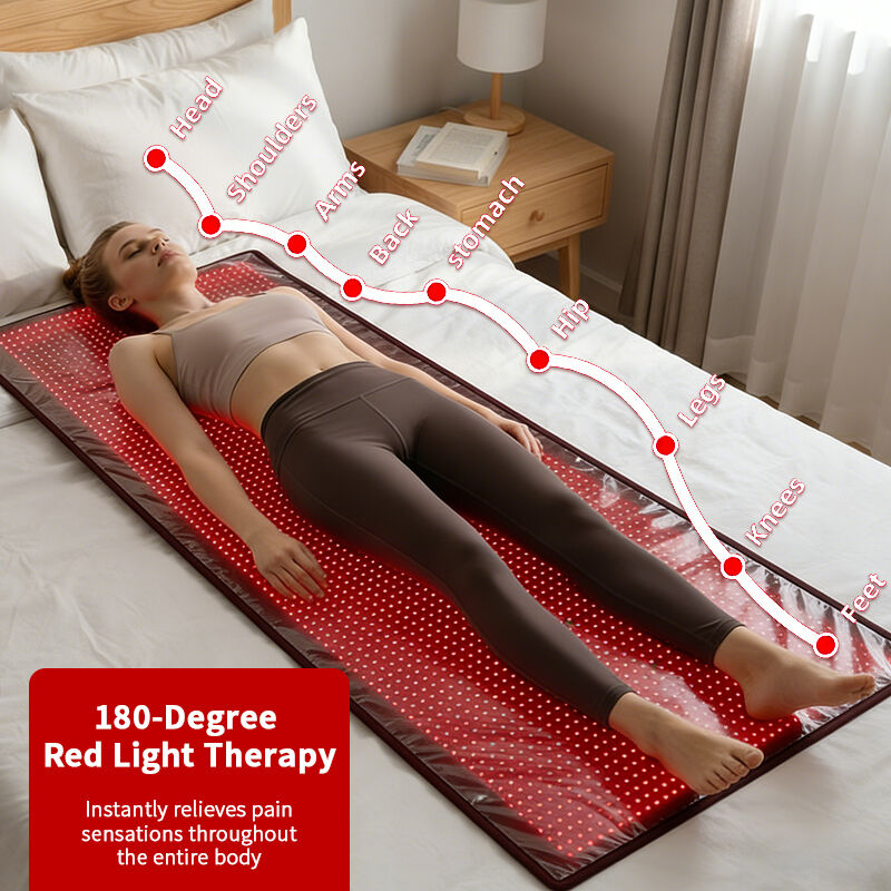  660nm 850nm Full Body LED Red Light Mat Therapy Blanket