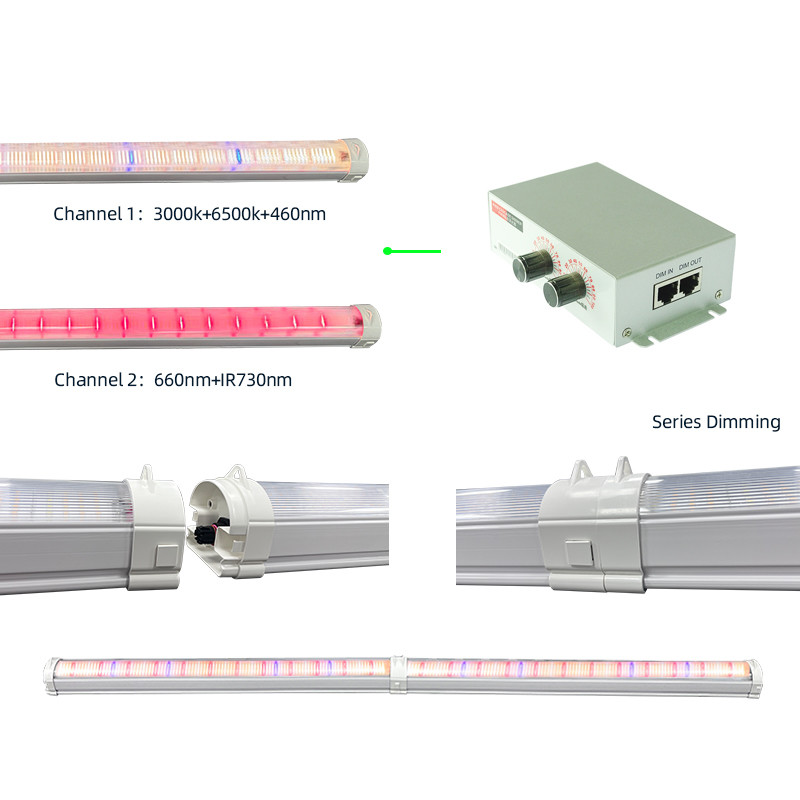 Two Way Under Canopy Grow Lights 150W 4 Foot Full Spectrum LED Grow Lights